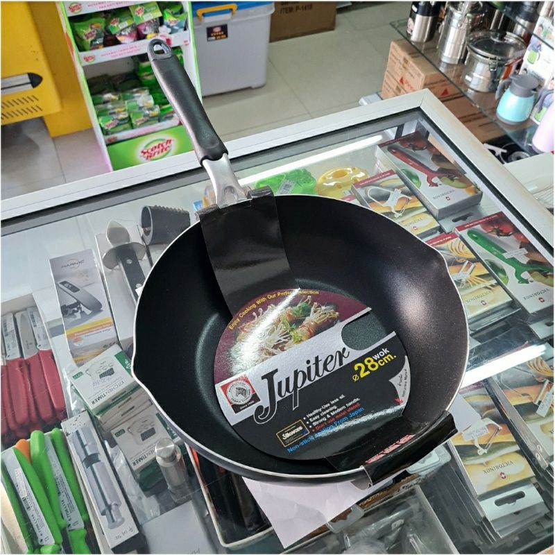 174493 Wok Non Stick 28cm Jupiter, Wajan Zebra Thailand