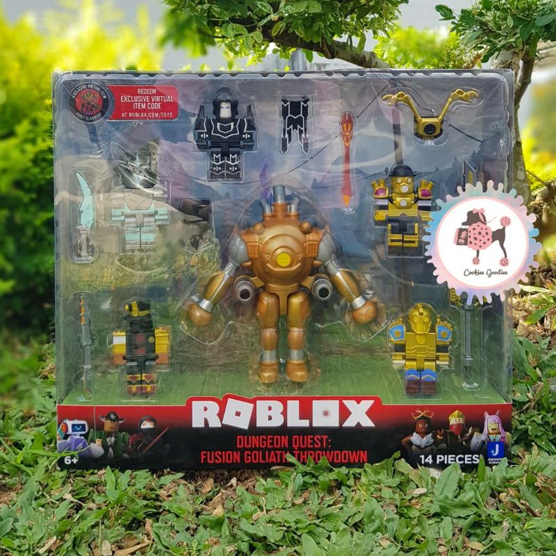 Roblox Action Dungeon Quest Fusion Goliath Throwdown Playset
