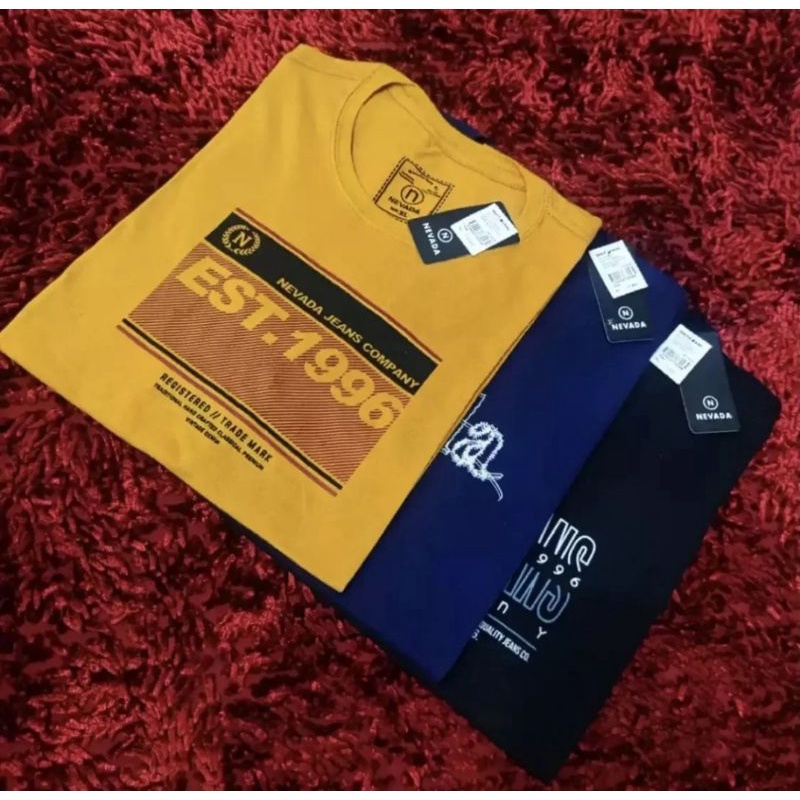 3 pcs 100 ribu kaos NEVADA original pria dewasa lengan pendek asli bandung 100 3 | kaos pria dewasa terbaru 2021 original distro bandung murah keren motif | kaos pria distro keren terbaru 2021 | kaos cowok import pria dewasa murah | kaos oblong pria