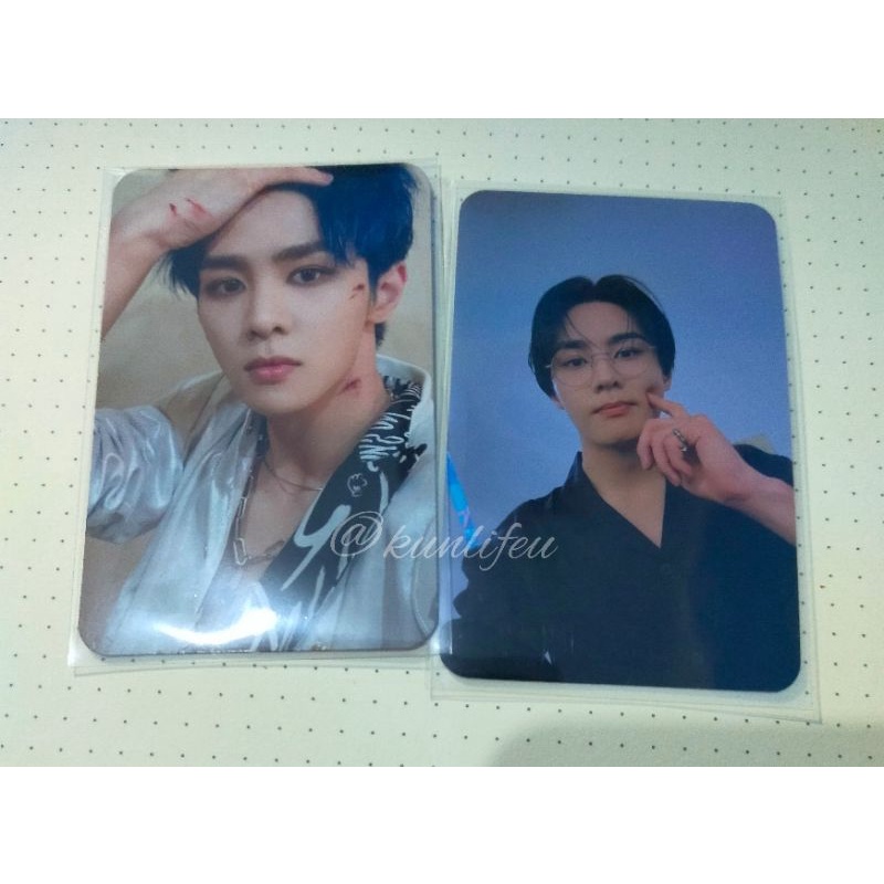 PHOTOCARD OFFICIAL KUN ATW WORLD VER & KICK BACK BENE OWHAT FANSIGN 5 / FS5