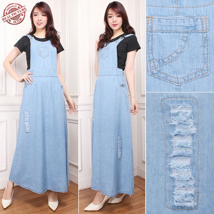 Murah sb collection dress maxi tiffany jumpsuit overall jeans wanita