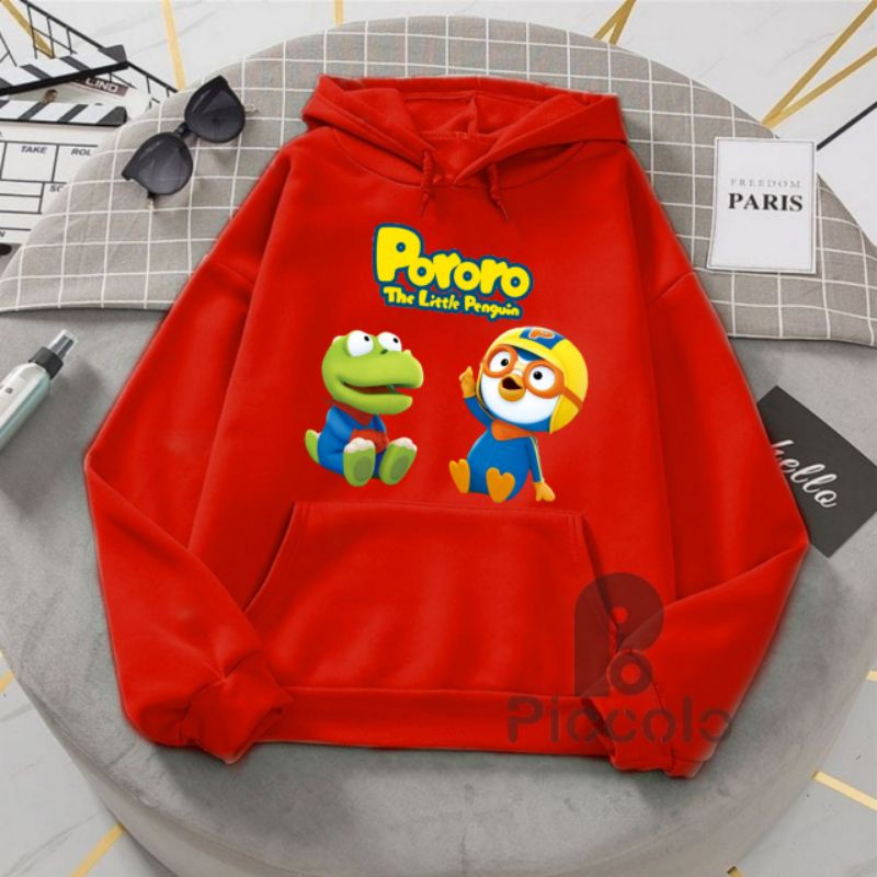 jaket Hoodie anak pororo unisex Hoodie anak atasan