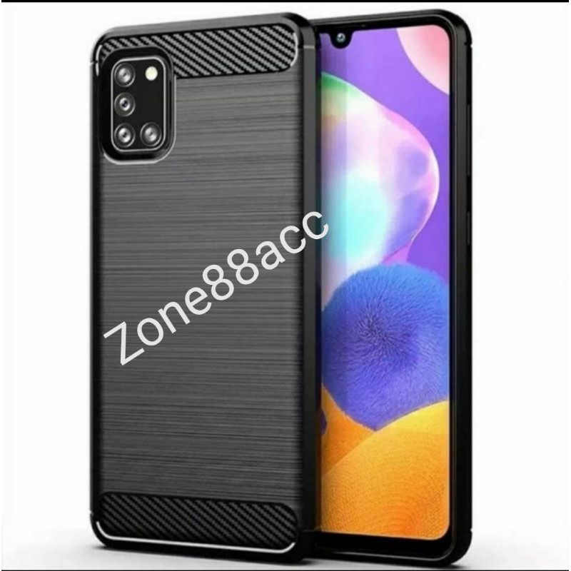 Samsung A31 Silicon Case Softcase iPAKY Carbon Casing Cover TPU