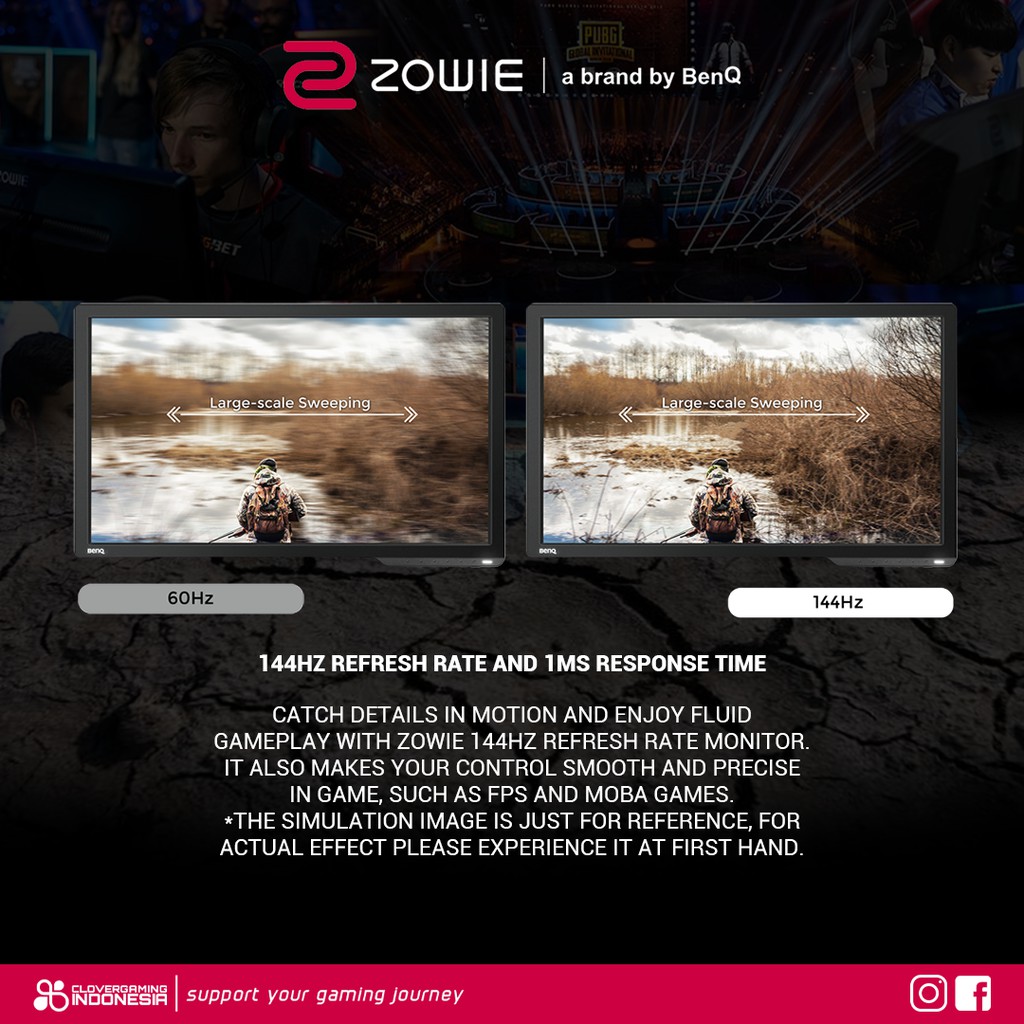 BenQ Zowie XL2411P 144Hz 24 Inch Gaming E-Sports Monitor LED XL 2411 P