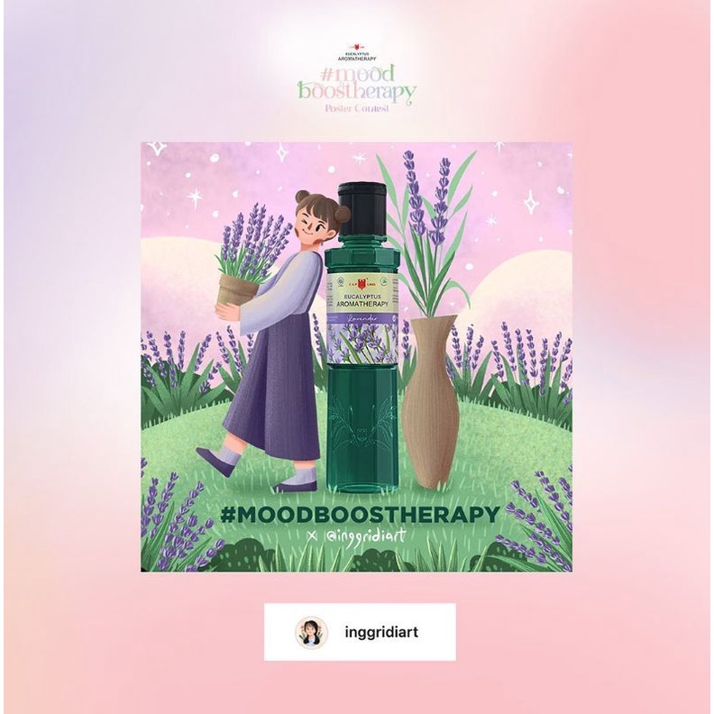 MKP LANG - MINYAK KAYU PUTIH CAP LANG AROMATHERAPY - LAVENDER GREEN TEA ROSE