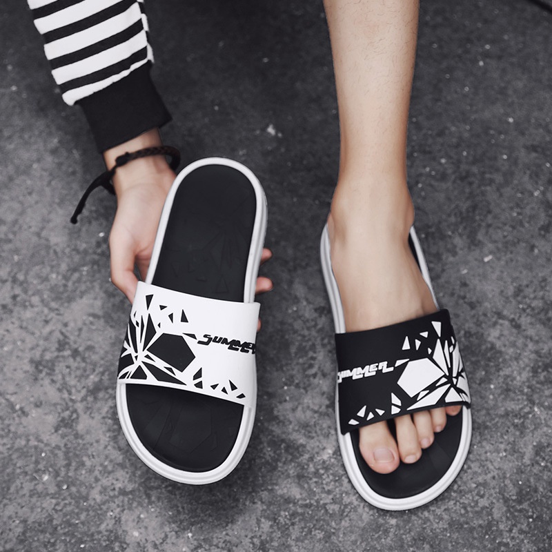 [JWALK] Sandal Pria/ Sandal Wanita Slip On Karet Anti Licin Multiwarna kece untuk Hangout Outdoor Rumahan Lucu Keren - 268