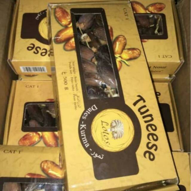 

Kurma Tangkai Tuneese 500 Gram kemasan karton