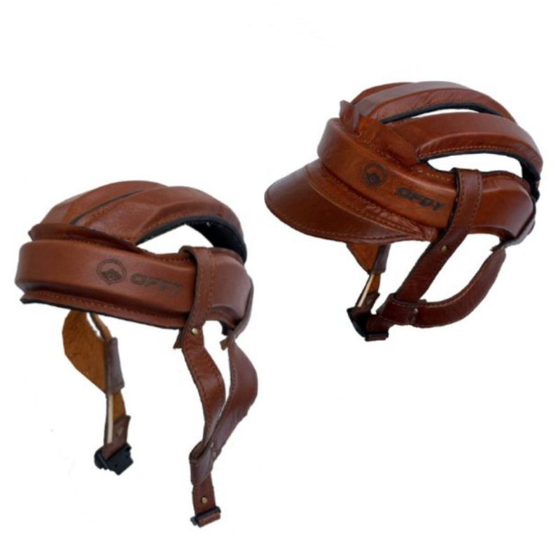 Helm Sepeda Bahan Kulit Asli Produk ORIGINAL OFDY TERBARU