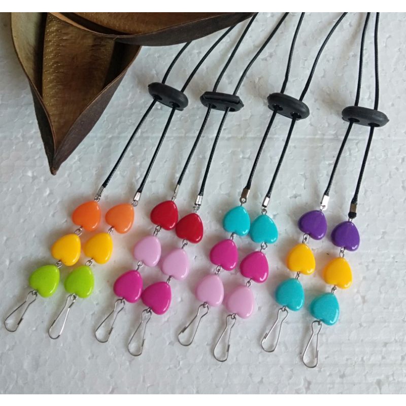 Tali masker Konektor Kalung masker Konektor hijab Kalung masker hijab Pengait masker love