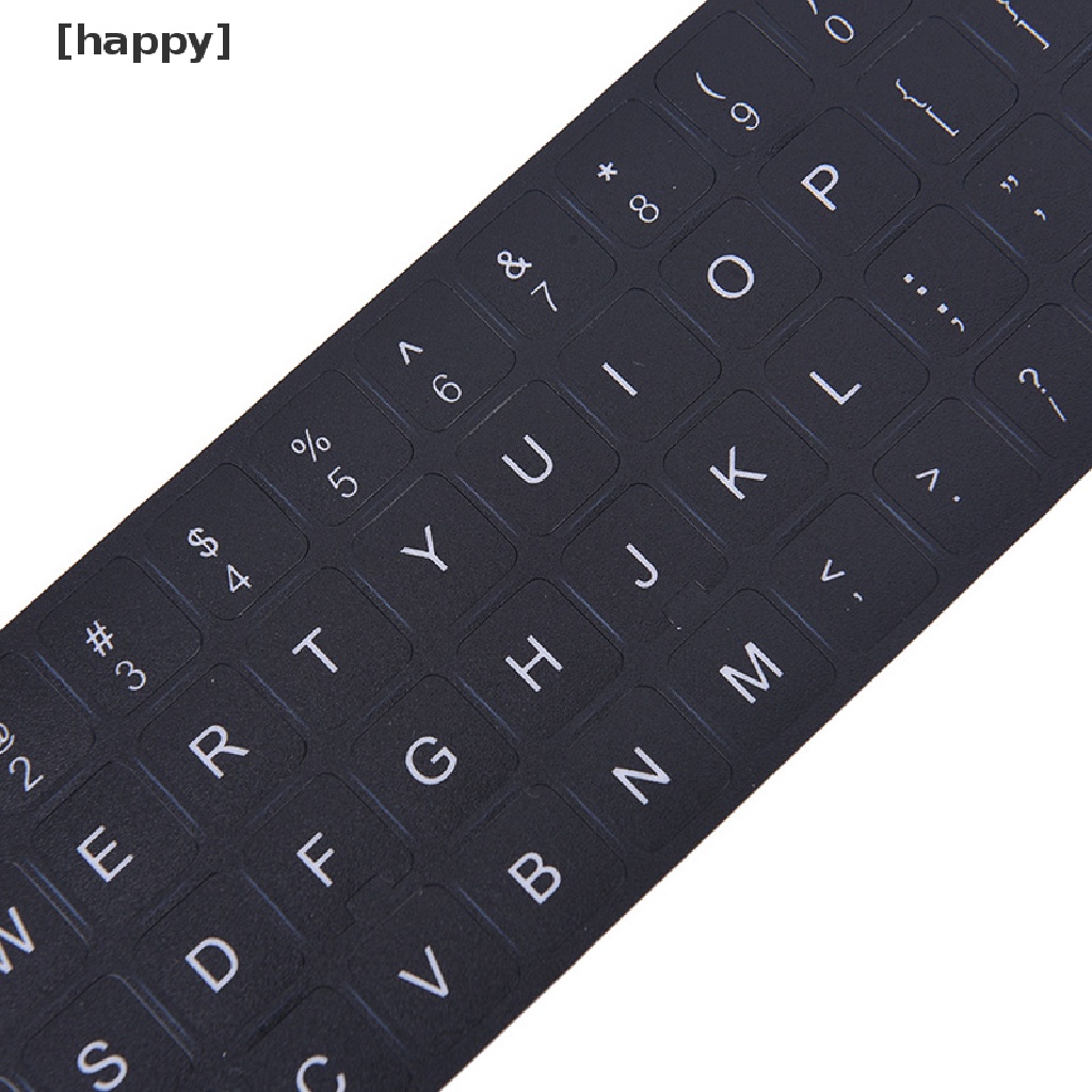 Ha Stiker Keyboard Bahasa Inggris Warna Hitamputih Untuk Komputer Pclaptop