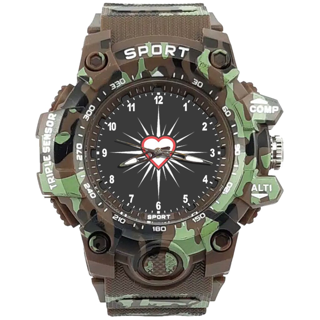 {Istimewa} Jam Tangan PERSAUDARAAN SETIA HATI TERATE - SH 17 Coklat Army Water Resistant