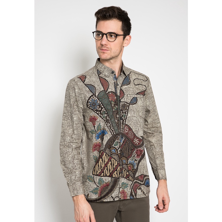 LGS - Kemeja Casual - Batik Lengan Panjang - Coklat - Regular Fit - CSH.272.S929.149.C
