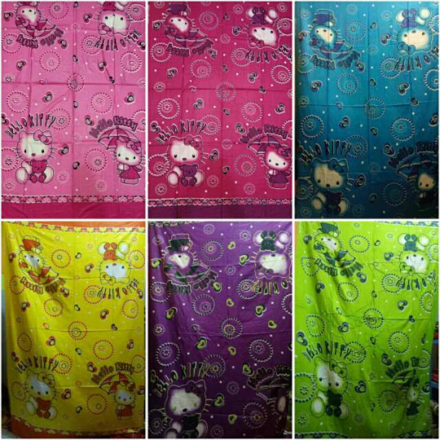 Kain bali tebal/selimut baby hello kitty/kain pantai bali