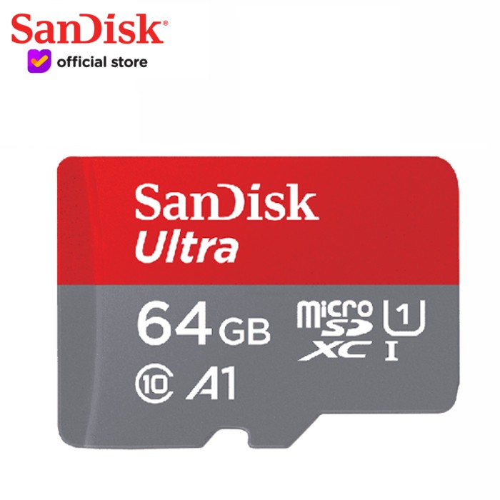 Sandisk MicroSD Ultra 100MB/S 64GB Class 10 UHS-1 - SDSQUNR-064G