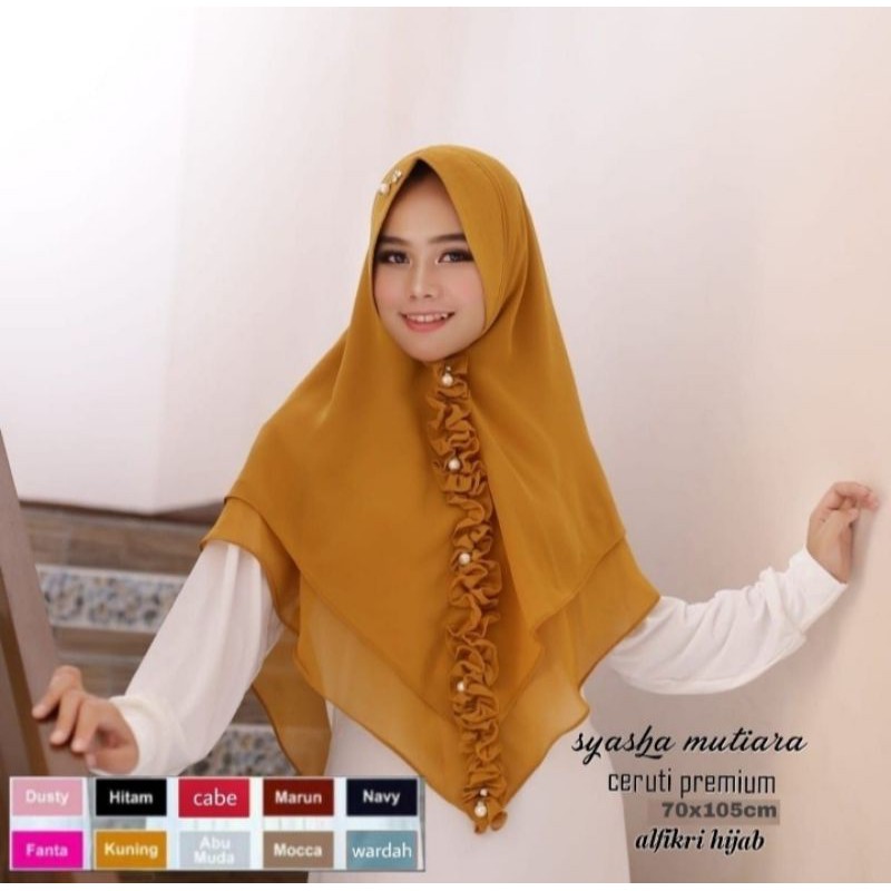 hijab kerudung syari | bahan Ceruty premium