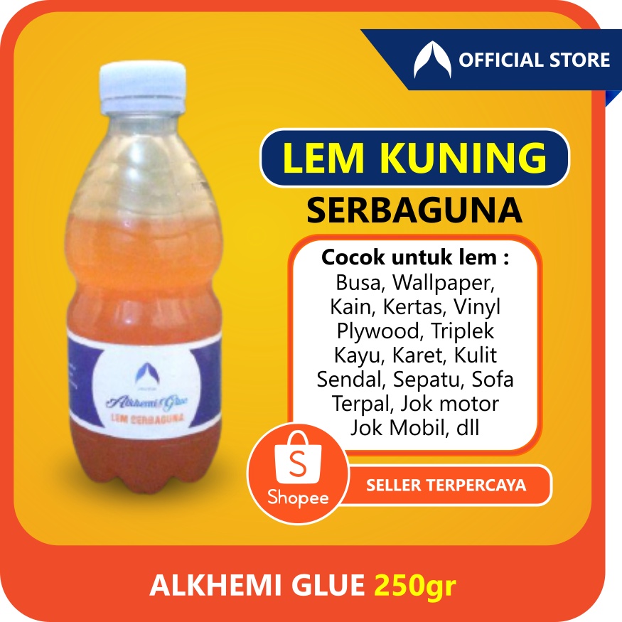 

Lem Kuning 250gr Serbaguna Alkhemi Glue Kwalitas Super