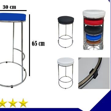 KURSI BULAT/ KURSI CAFE / BAR / KURSI BESI TINGGI 50cm & 75cm