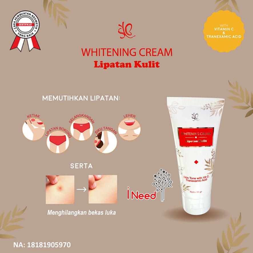 (INEED) SYB Whitening Cream / Lipatan Kulit BPOM Original