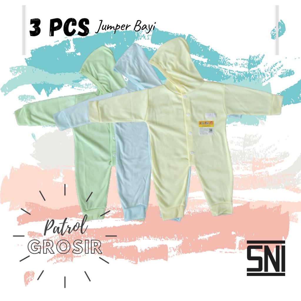 3 PCS Jumper Bayi | SNI | New Born