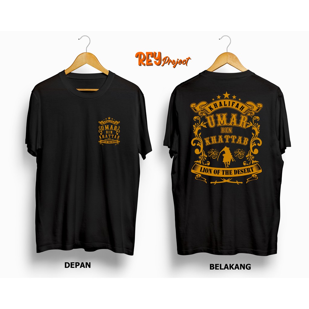 Kaos Umar Bin Khattab kaos islami islam muslim Tangan Pendek dan Tangan Panjang Dakwah-P03