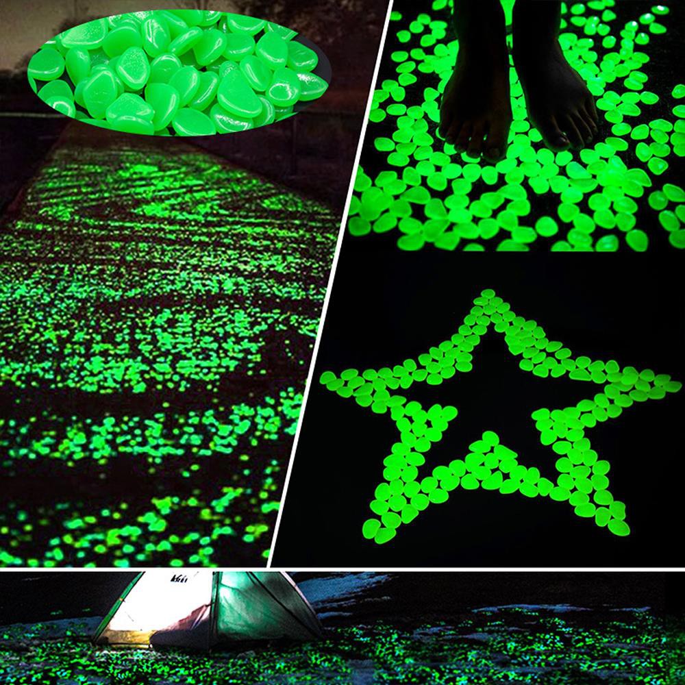 (MAINANKYU) BATU HIAS GLOW IN THE DARK LUMINOUS STONE PEBBLE BATU AKUARIUM AQUARIUM TAMAN KOLAM POT HIAS IMPOR