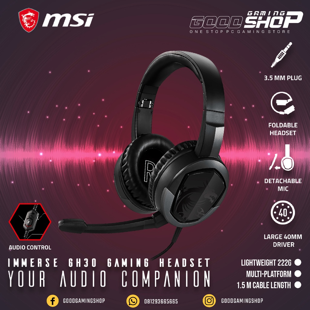 MSI IImmerse GH30 V2 - Gaming Headset