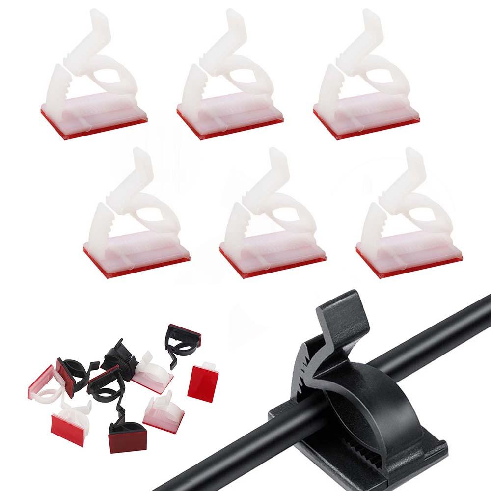 Lanfy Klip Pengatur Kabel Pengikat Loop Yang Dapat Disesuaikan Pengikat Rumah Kantor Cord Clamp Cable Ties
