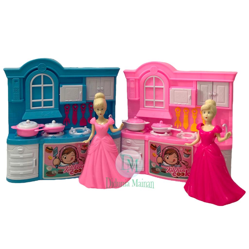 Mainan anak perempuan masak masakan kitchen set mini princess