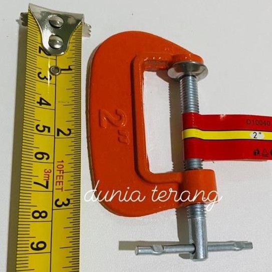 Catok C 2'' BISON LightDuty Mini C Clamp Catok G G Clamp 2 in 2 inch