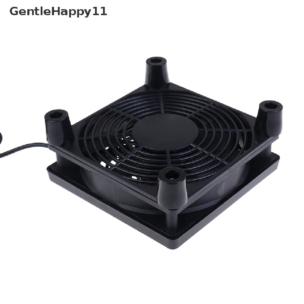 Gentlehappy Kipas Angin Mini USB 8 / 9 / 12CM 5V Untuk PC / TV Box / Router DIY
