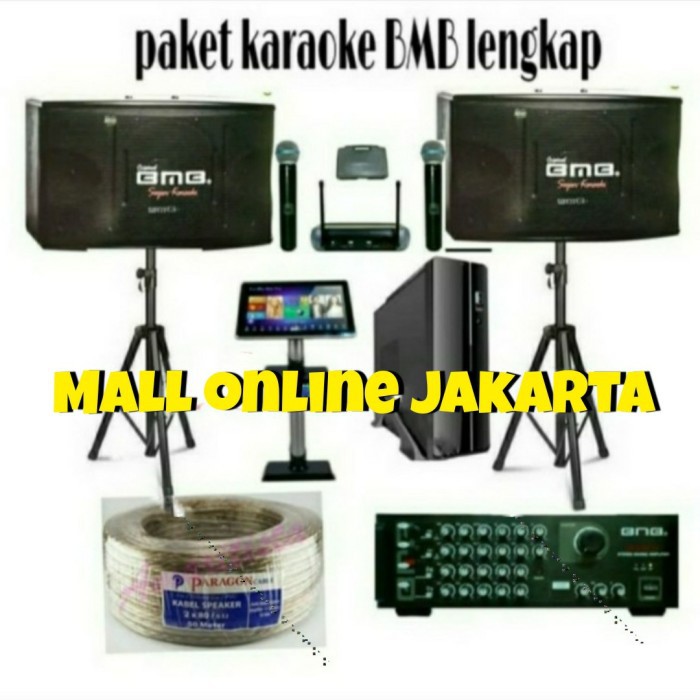 Paket sound system karaoke bmb 10 inch Cpu karaoke