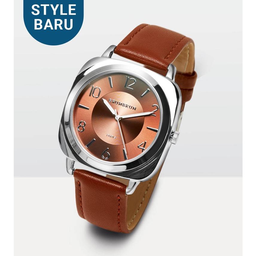 JAM TANGAN WANITA BRUN BRUN PARIS JAM TANGAN ORIGINAL PROMO OFFICIAL BURNBURN PARIS STRAP KULIT ANAL