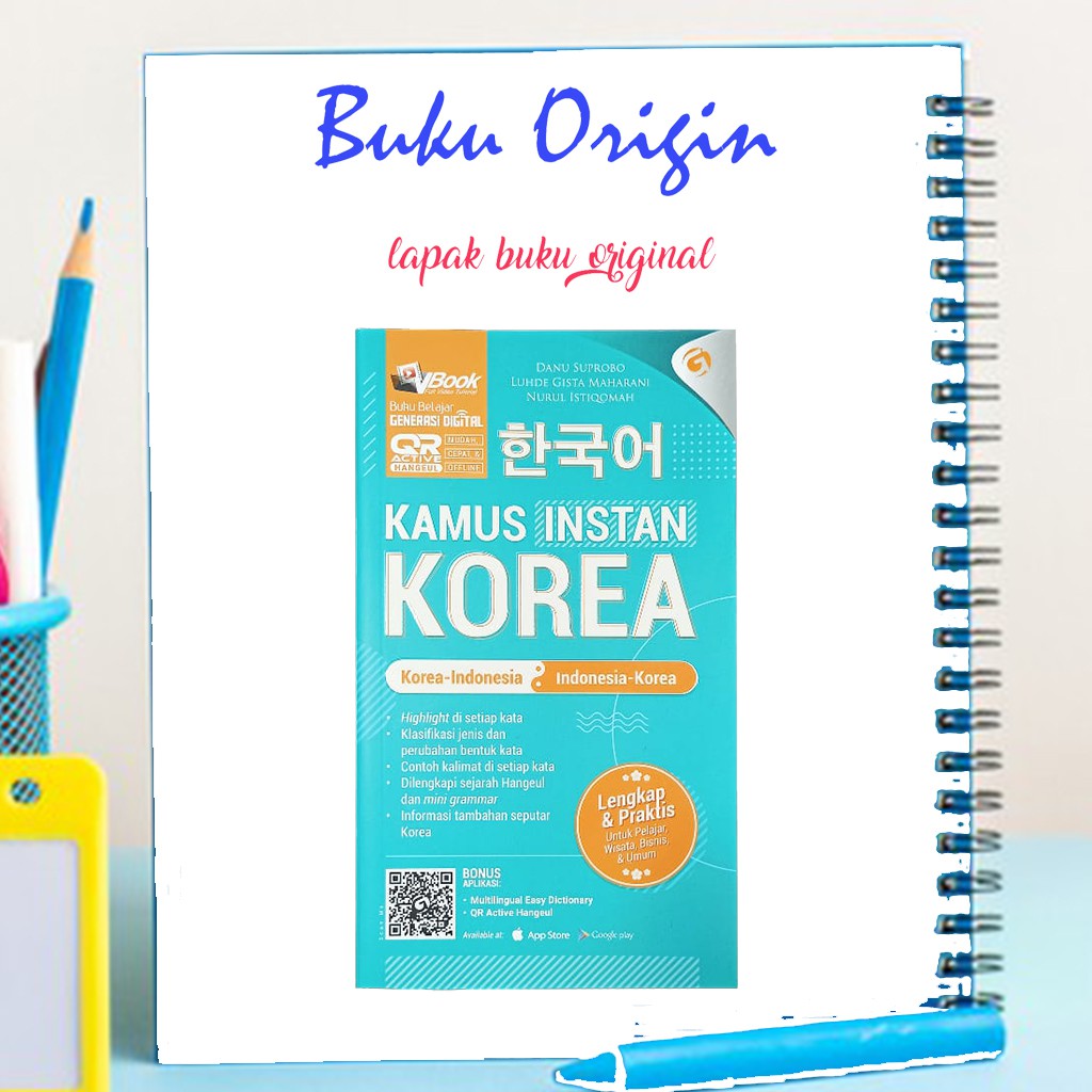 KAMUS BAHASA KOREA : KAMUS INSTAN KOREA - BUKU BAHASA KOREA - KAMUS KOREA