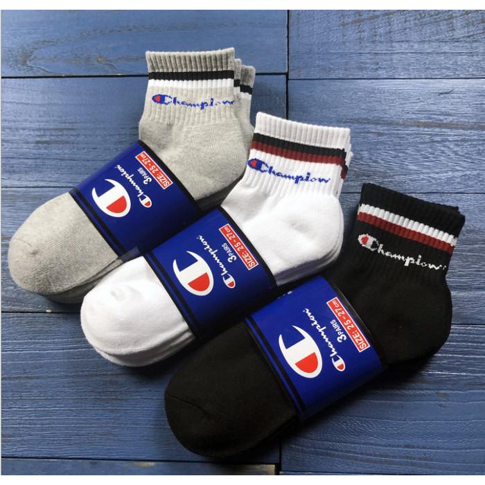 Socks | Cp003 Kaos Kaki Champion Original Socks Classic Unisex Pria Wanita