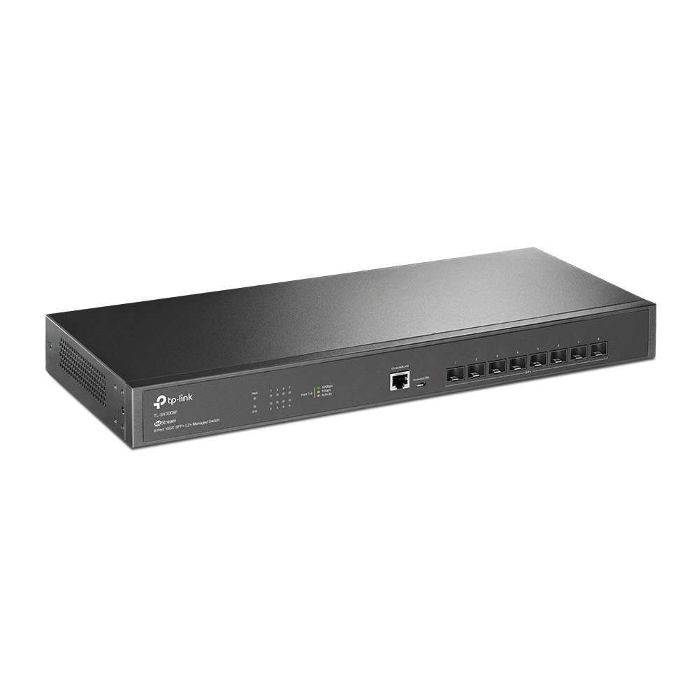 TP-Link Switch TL-SX3008F 8-Port Gigabit Switch L2+ Managed Switch