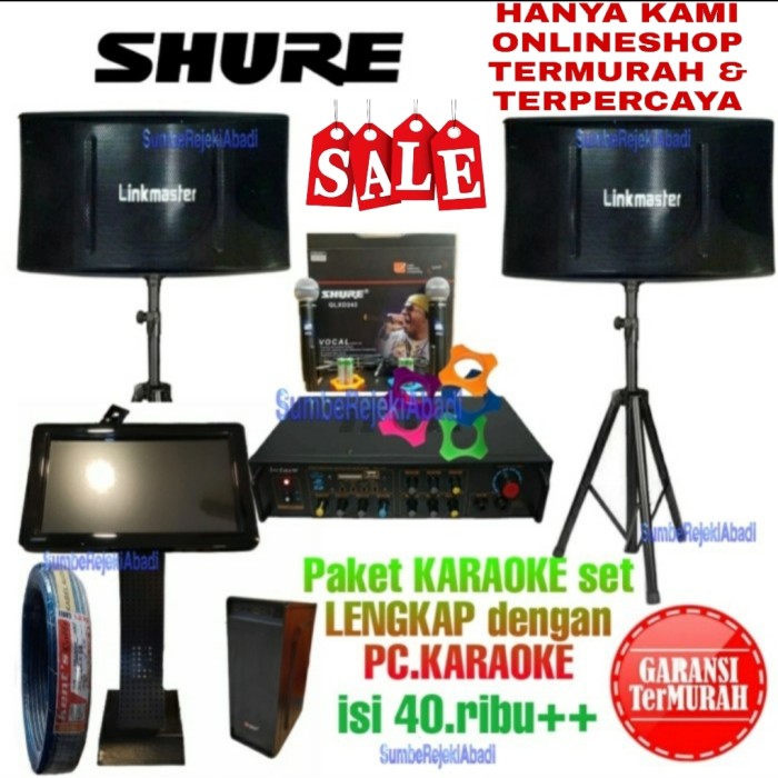 PAKET SOUND KARAOKE LINKMASTER 10 INCH KOMPLIT PC KARAOKE