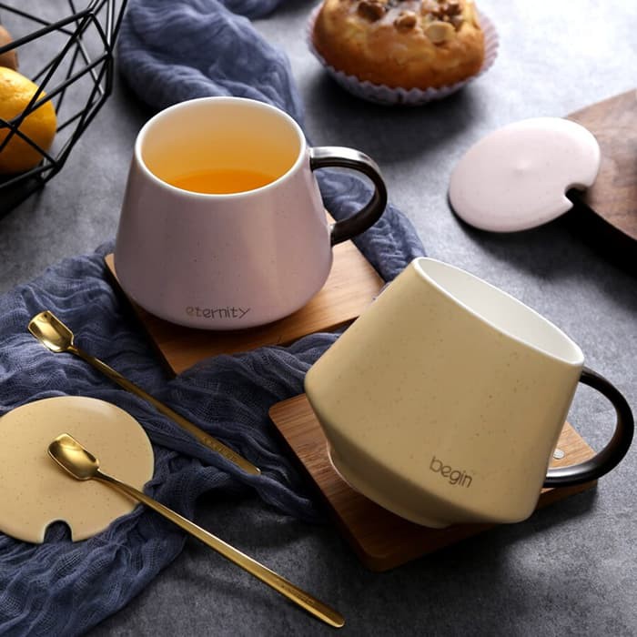 

Susu Cokelat Kehitaman Cangkir Keramik Nordic Cangkir Mug Kopi Sederha PD1089