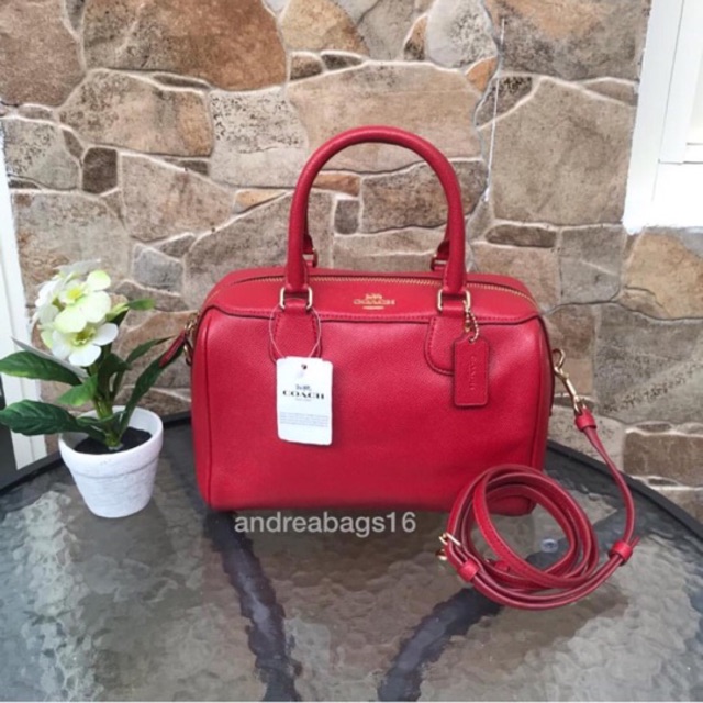 Tas coach mini bennet true red original bag