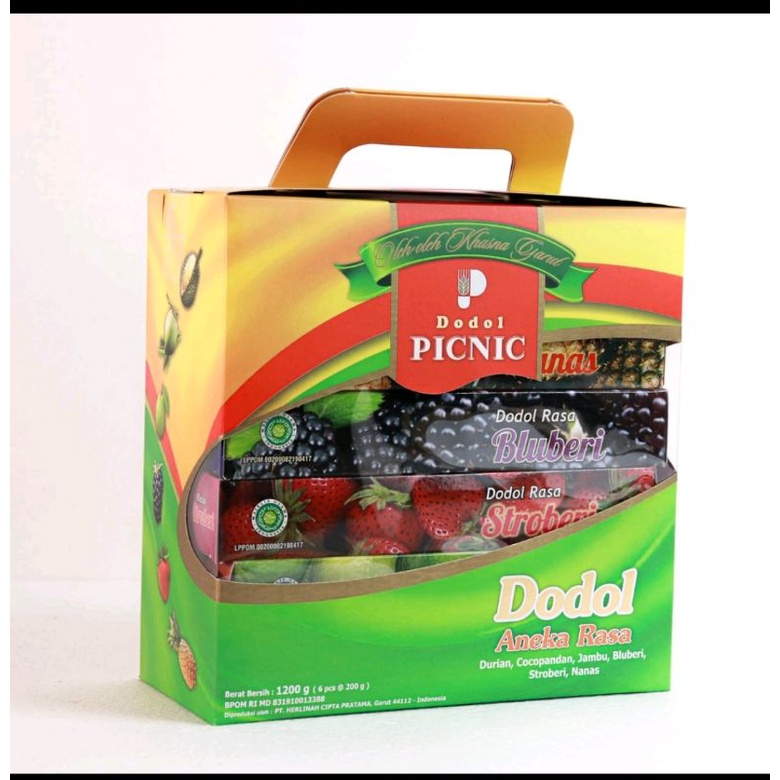 

Dodol Aneka rasa buah 1200 gram
