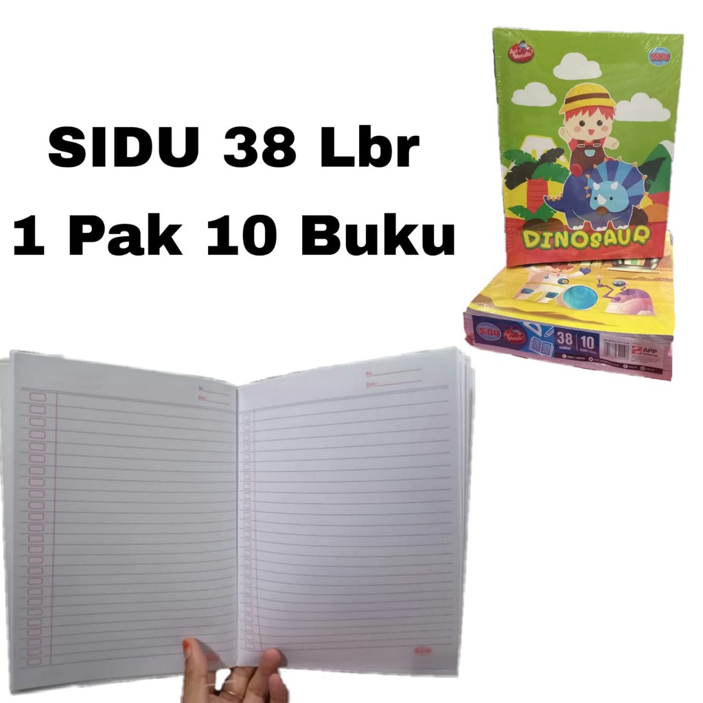 

Buku Tulis Sidu A5 38 Lembar