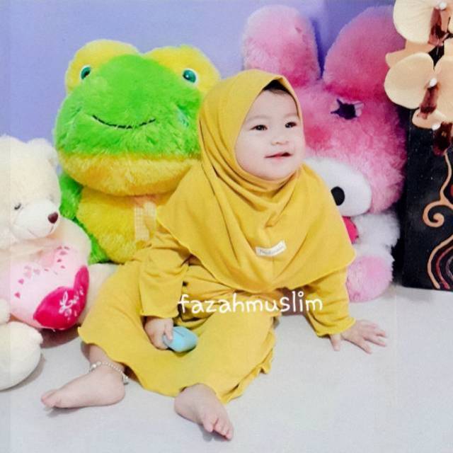  Baju  muslim gamis  bayi  baby newborn dan anak perempuan 