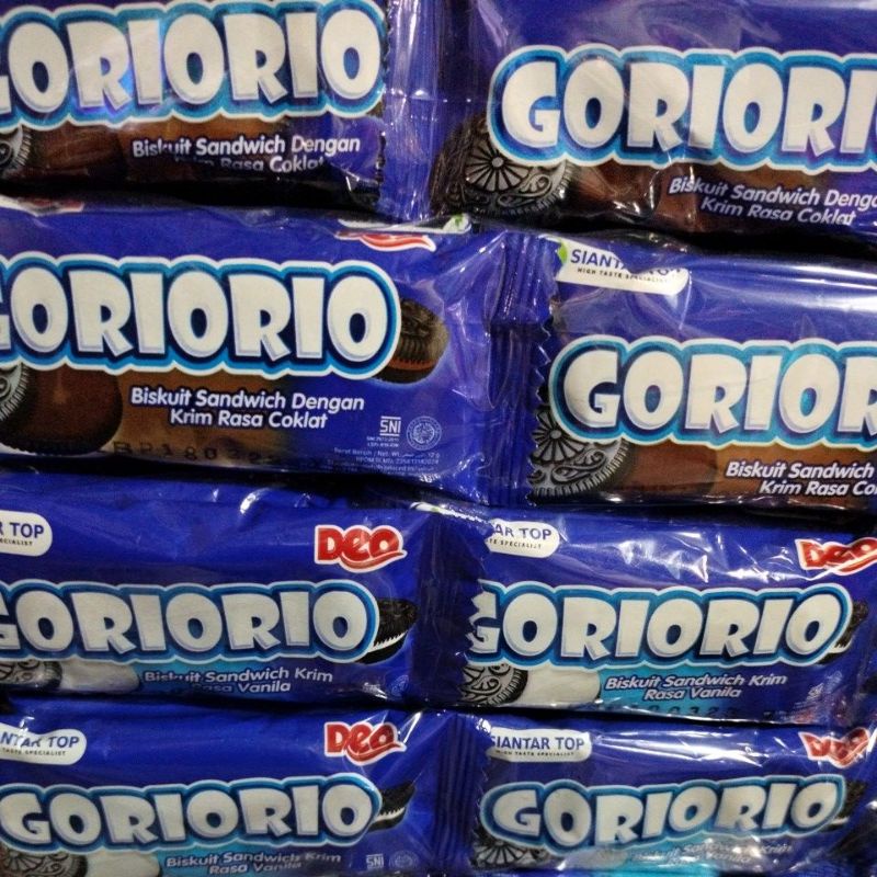 

biskuit sandwich goriorio vanila dan coklat isi 20pcs
