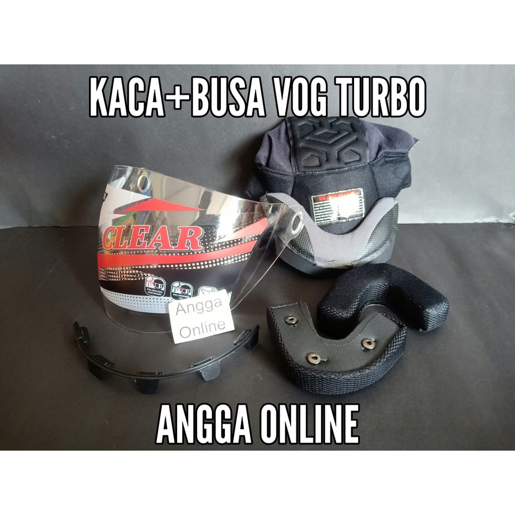 Busa Helm VOG TURBO & kaca Helm VOG TURBO, Busa helm Vog Turbo Kaca Helm VOG TURBO