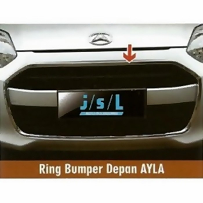 List Bumper Depan Ayla Chrome 4pcs