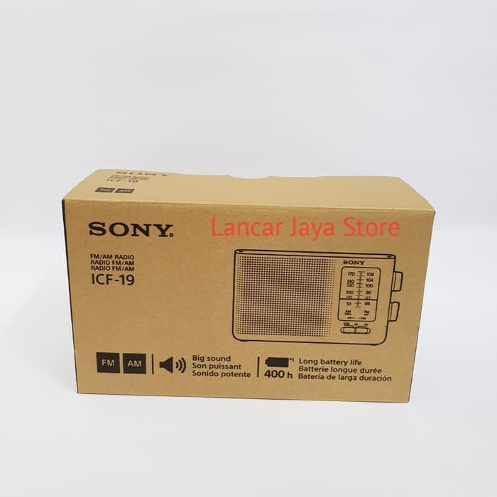 Sony ICF-19/Radio Big Sound Sony FM/Am ICF19 Original Product