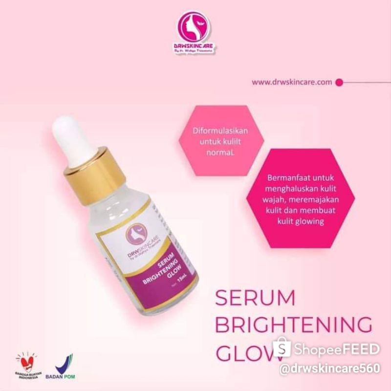Serum Glowing/Brightening Drw Skincare, terdaftar BPOM dan Halal MUI