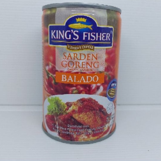 

King's Fisher Sarden Rasa Balado Makanan Kaleng (425gr)