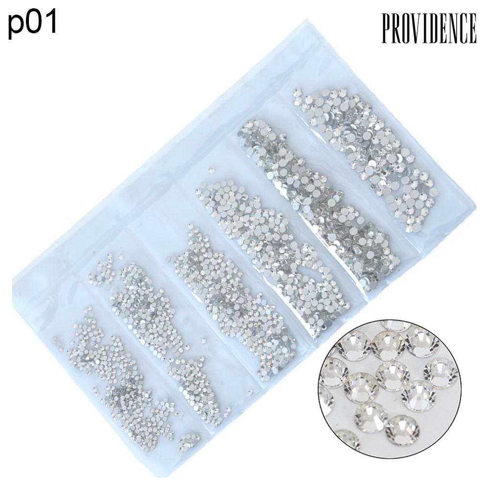 Providence 1600Pcs DIY Nail Art Flat Rhinestones Phone Case Decals Manicure Decoration