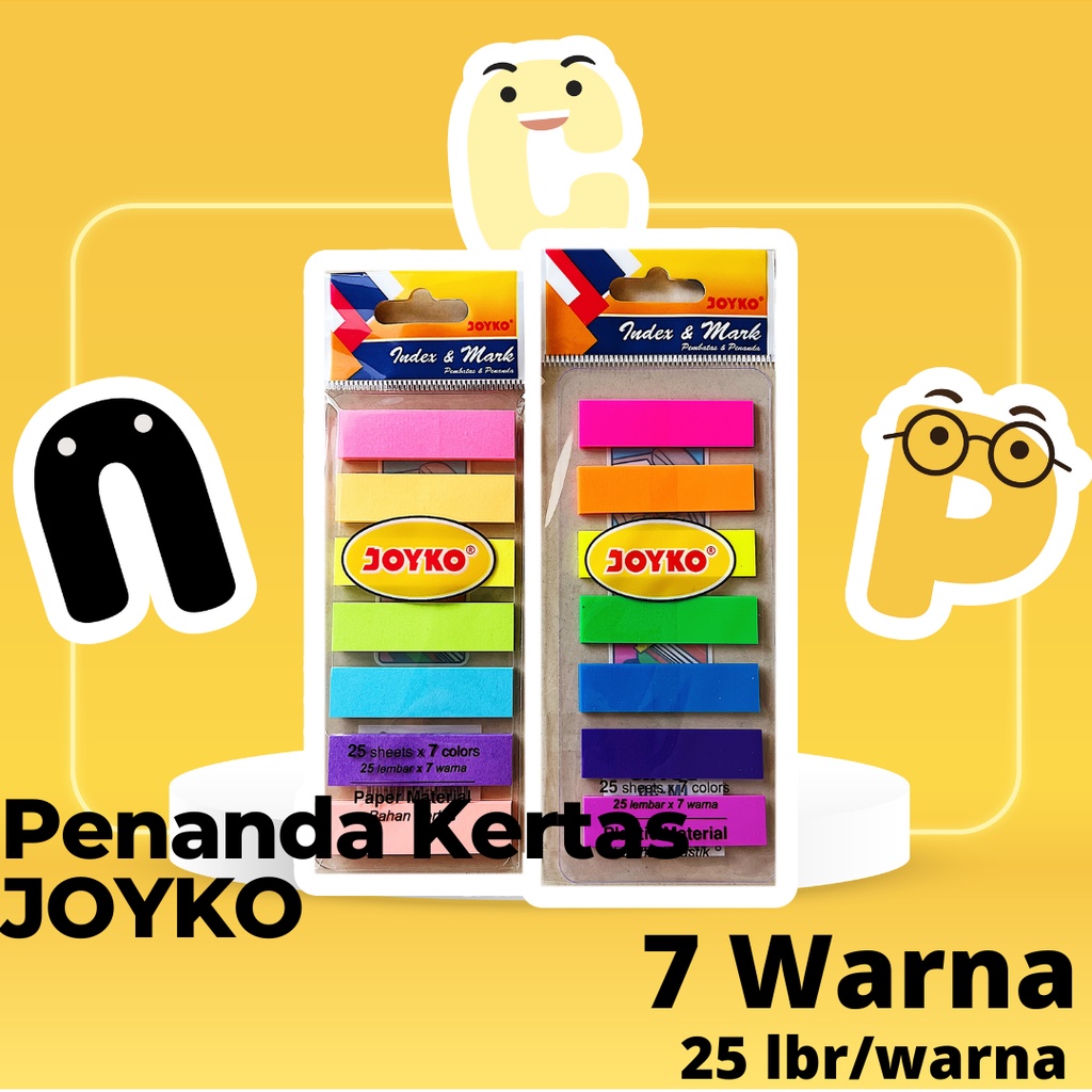 

Penanda Pembatas Buku kertas Memo Tempel Joyko