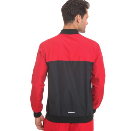 Enzoro - Pakaian Olahraga Pria Varsity x Triumph Jacket - Red - SCF